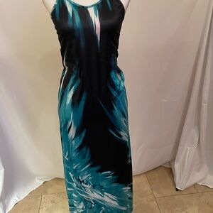 Elegant Black and Blue Women's Dress